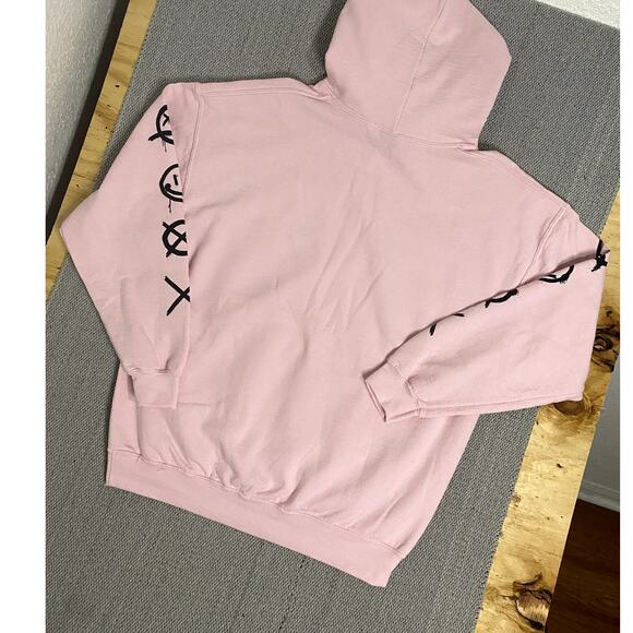 Cloakzy Hoodie Womens Large Pink Heavy Gildan Logo Youtube Twitch Accents - Picture 9 of 12